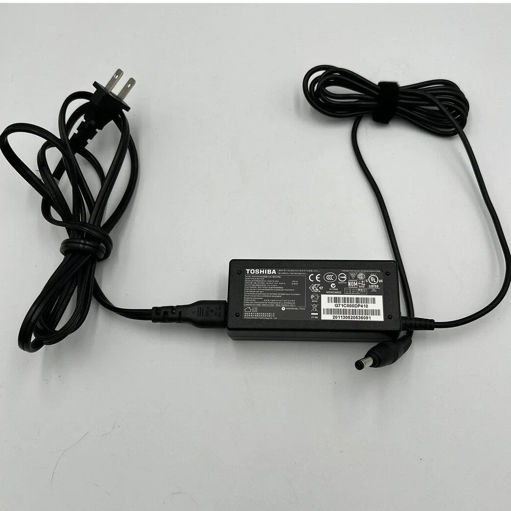 Toshiba Laptop AC Adapter OS 19V 3.42A Black Very Good PA3917U-1ACA 65W Charger